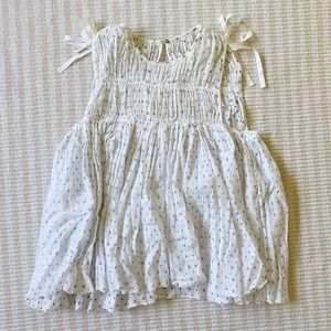 White and Blue Floral Ulla Johnson Blouse - Size 2